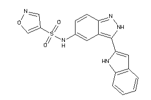 Image of N-[3-(1H-indol-2-yl)-2H-indazol-5-yl]isoxazole-4-sulfonamide