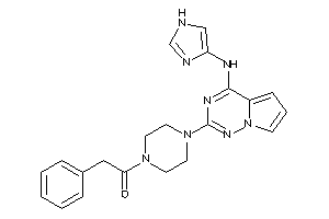 Image of 1-[4-[4-(1H-imidazol-4-ylamino)pyrrolo[2,1-f][1,2,4]triazin-2-yl]piperazino]-2-phenyl-ethanone