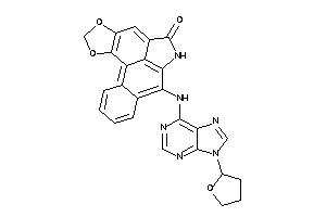 [[9-(tetrahydrofuryl)purin-6-yl]amino]BLAHone