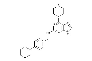 Image of (4-cyclohexylbenzyl)-(6-morpholino-9H-purin-2-yl)amine