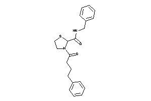 N-benzyl-3-(4-phenylbutanoyl)thiazolidine-2-carboxamide