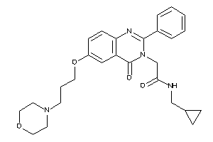 N-(cyclopropylmethyl)-2-[4-keto-6-(3-morpholinopropoxy)-2-phenyl-quinazolin-3-yl]acetamide