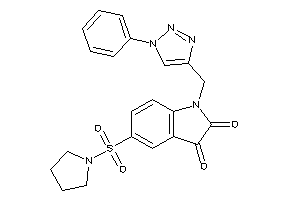 Image of 1-[(1-phenyltriazol-4-yl)methyl]-5-pyrrolidinosulfonyl-isatin