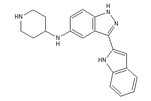 [3-(1H-indol-2-yl)-1H-indazol-5-yl]-(4-piperidyl)amine
