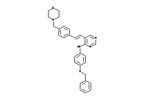(4-benzoxyphenyl)-[5-[2-[4-(morpholinomethyl)phenyl]vinyl]pyrimidin-4-yl]amine