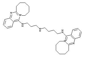 6,7,8,9,10,11-hexahydroazocino[2,1-b]quinazolin-12-ium-13-yl-[3-[4-(6,7,8,9,10,11-hexahydroazocino[2,1-b]quinazolin-12-ium-13-ylamino)butylamino]propyl]amine