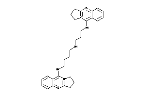 Image of 2,3-dihydro-1H-pyrrolo[2,1-b]quinazolin-10-ium-9-yl-[3-[4-(2,3-dihydro-1H-pyrrolo[2,1-b]quinazolin-10-ium-9-ylamino)butylamino]propyl]amine