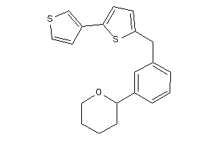 2-[3-[[5-(3-thienyl)-2-thienyl]methyl]phenyl]tetrahydropyran