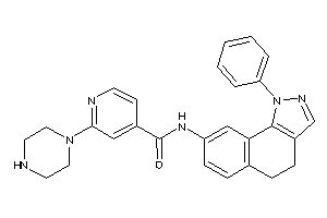 N-(1-phenyl-4,5-dihydrobenzo[g]indazol-8-yl)-2-piperazino-isonicotinamide