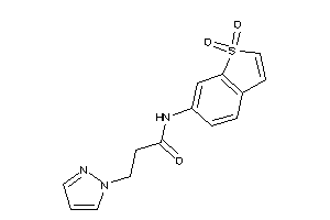 N-(1,1-diketobenzothiophen-6-yl)-3-pyrazol-1-yl-propionamide