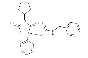 N-benzyl-2-(1-cyclopentyl-2,5-diketo-3-phenyl-pyrrolidin-3-yl)acetamide