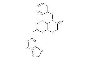1-benzyl-6-piperonyl-4,4a,5,7,8,8a-hexahydro-3H-1,6-naphthyridin-2-one
