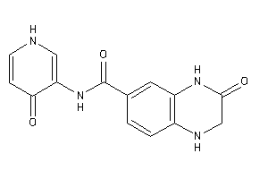 Image of 3-keto-N-(4-keto-1H-pyridin-3-yl)-2,4-dihydro-1H-quinoxaline-6-carboxamide