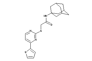Image of N-(1-adamantyl)-2-[[4-(2-thienyl)pyrimidin-2-yl]thio]acetamide