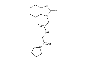 Image of N-(2-keto-2-pyrrolidino-ethyl)-2-(2-keto-4,5,6,7-tetrahydro-1,3-benzothiazol-3-yl)acetamide