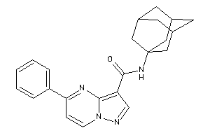 Image of N-(1-adamantyl)-5-phenyl-pyrazolo[1,5-a]pyrimidine-3-carboxamide