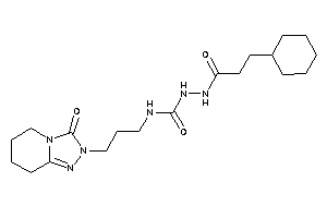 1-(3-cyclohexylpropanoylamino)-3-[3-(3-keto-5,6,7,8-tetrahydro-[1,2,4]triazolo[4,3-a]pyridin-2-yl)propyl]urea