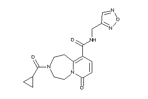 3-(cyclopropanecarbonyl)-N-(furazan-3-ylmethyl)-7-keto-1,2,4,5-tetrahydropyrido[2,1-g][1,4]diazepine-10-carboxamide