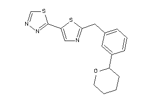 2-[2-(3-tetrahydropyran-2-ylbenzyl)thiazol-5-yl]-1,3,4-thiadiazole