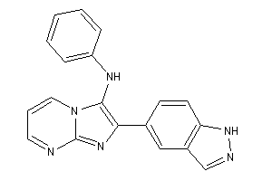 Image of [2-(1H-indazol-5-yl)imidazo[1,2-a]pyrimidin-3-yl]-phenyl-amine