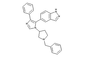 Image of 5-[3-(1-benzylpyrrolidin-3-yl)-5-phenyl-imidazol-4-yl]-1H-indazole