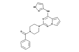 Image of Phenyl-[4-[4-(1H-pyrazol-3-ylamino)pyrrolo[2,1-f][1,2,4]triazin-2-yl]piperazino]methanone