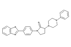 Image of 1-[4-(1,3-benzoxazol-2-yl)phenyl]-3-(4-phenylpiperazino)-2-pyrrolidone
