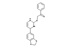 2-[[4-(1,3-benzodioxol-5-yl)-1,2,3,4-tetrahydropyrimidin-2-yl]thio]-1-phenyl-ethanone