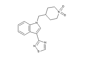 4-[[3-(1,2,4-thiadiazol-3-yl)indol-1-yl]methyl]thiane 1,1-dioxide