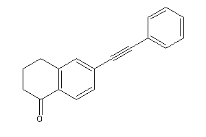 Image of 6-(2-phenylethynyl)tetralin-1-one