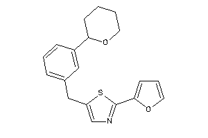 2-(2-furyl)-5-(3-tetrahydropyran-2-ylbenzyl)thiazole