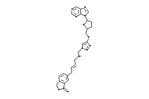 Image of 6-[4-[[4-[(5-purin-9-yltetrahydrofuran-2-yl)methoxy]triazol-1-yl]methylamino]but-2-enyl]phthalide
