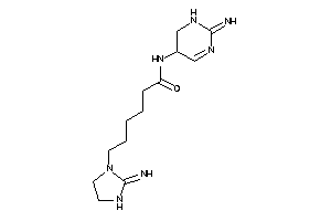 N-(2-imino-5,6-dihydro-1H-pyrimidin-5-yl)-6-(2-iminoimidazolidin-1-yl)hexanamide