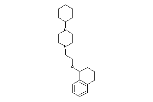 1-cyclohexyl-4-(2-tetralin-1-yloxyethyl)piperazine