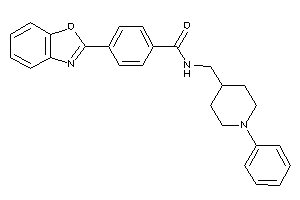 Image of 4-(1,3-benzoxazol-2-yl)-N-[(1-phenyl-4-piperidyl)methyl]benzamide