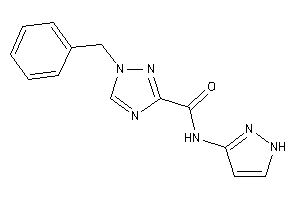 1-benzyl-N-(1H-pyrazol-3-yl)-1,2,4-triazole-3-carboxamide