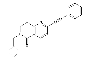Image of 6-(cyclobutylmethyl)-2-(2-phenylethynyl)-7,8-dihydro-1,6-naphthyridin-5-one