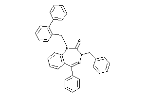 Image of 3-benzyl-5-phenyl-1-(2-phenylbenzyl)-3H-1,4-benzodiazepin-2-one