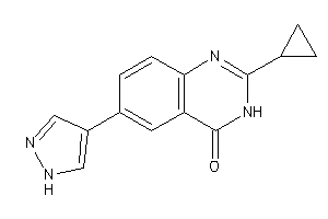2-cyclopropyl-6-(1H-pyrazol-4-yl)-3H-quinazolin-4-one