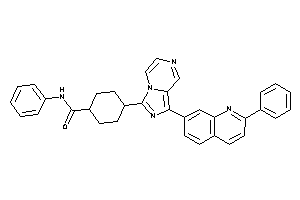 N-phenyl-4-[1-(2-phenyl-7-quinolyl)imidazo[1,5-a]pyrazin-3-yl]cyclohexanecarboxamide