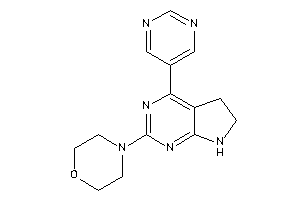 Image of 4-[4-(5-pyrimidyl)-6,7-dihydro-5H-pyrrolo[2,3-d]pyrimidin-2-yl]morpholine