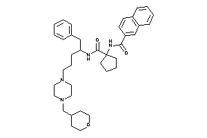 N-[1-[[1-benzyl-4-[4-(tetrahydropyran-4-ylmethyl)piperazino]butyl]carbamoyl]cyclopentyl]-2-naphthamide