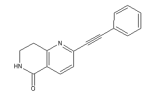 2-(2-phenylethynyl)-7,8-dihydro-6H-1,6-naphthyridin-5-one