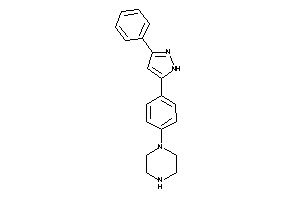 1-[4-(3-phenyl-1H-pyrazol-5-yl)phenyl]piperazine