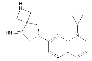 [6-(8-cyclopropyl-7H-1,8-naphthyridin-2-yl)-2,6-diazaspiro[3.4]octan-8-ylidene]amine