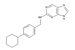 Image of (4-cyclohexylbenzyl)-(9H-purin-2-yl)amine