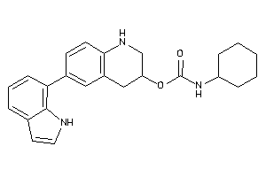 Image of N-cyclohexylcarbamic Acid [6-(1H-indol-7-yl)-1,2,3,4-tetrahydroquinolin-3-yl] Ester