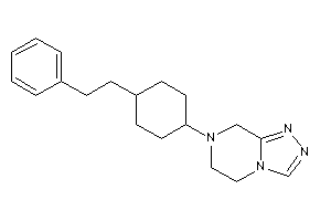 7-(4-phenethylcyclohexyl)-6,8-dihydro-5H-[1,2,4]triazolo[4,3-a]pyrazine