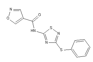 Image of N-[3-(phenylthio)-1,2,4-thiadiazol-5-yl]isoxazole-4-carboxamide