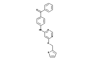 Phenyl-[4-[[6-(2-thenyloxy)pyrimidin-4-yl]amino]phenyl]methanone